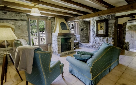 The villa has lounges and plenty of balconies 